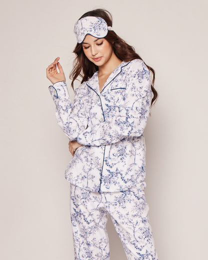 Women's Pima Pajama Set in Timeless Toile