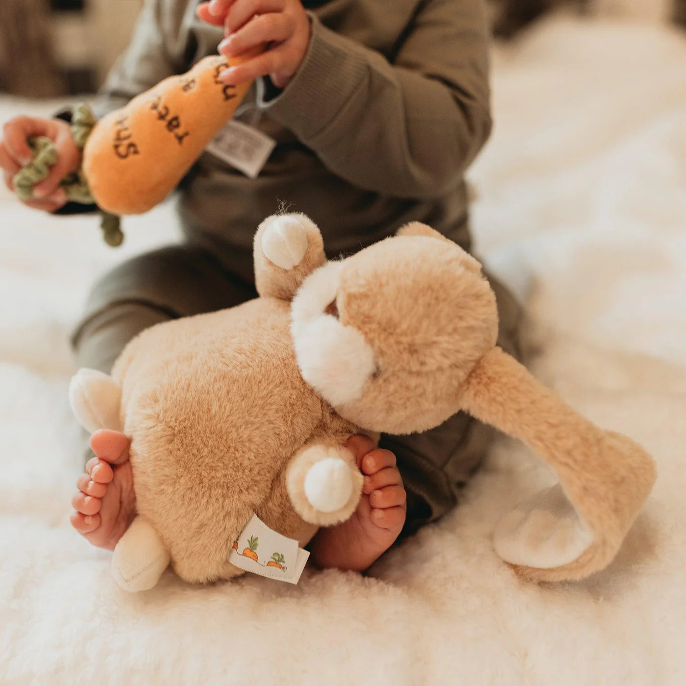 Tiny 8" Nibble Bunny - Almond Joy