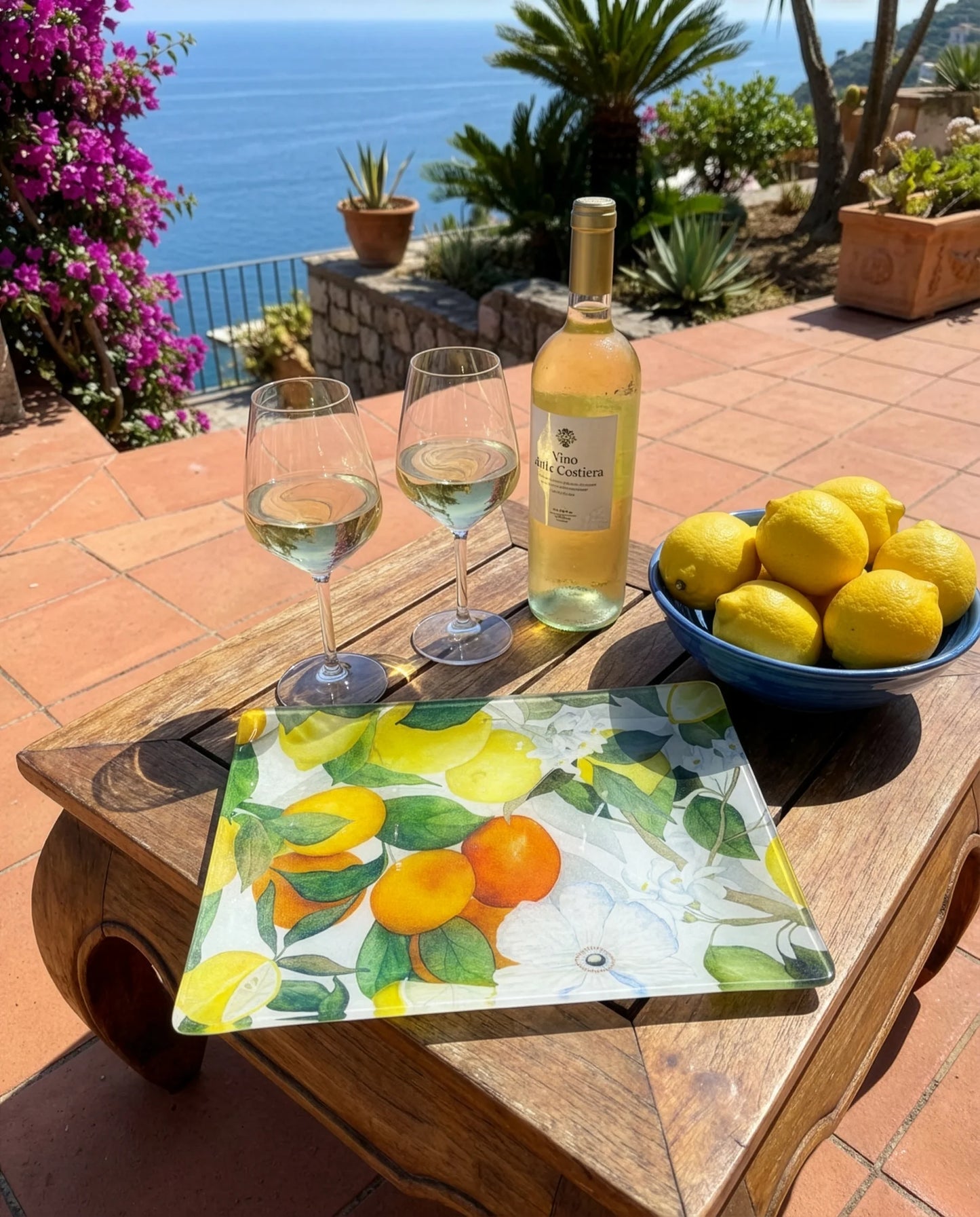 Acrylic Linen Tray - Amalfi