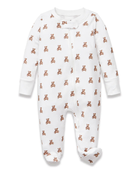 Baby's Pima Romper in Teddy Tales