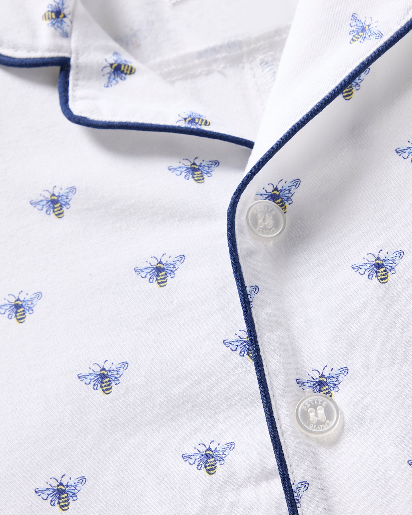 Baby's Twill Summer Romper in Buzzing Bees