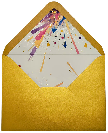 Champagne Bottle Congratulations Card