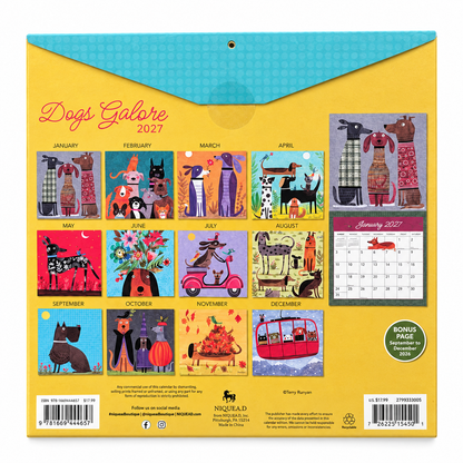 Dogs Galore 2027 Wall Calendar