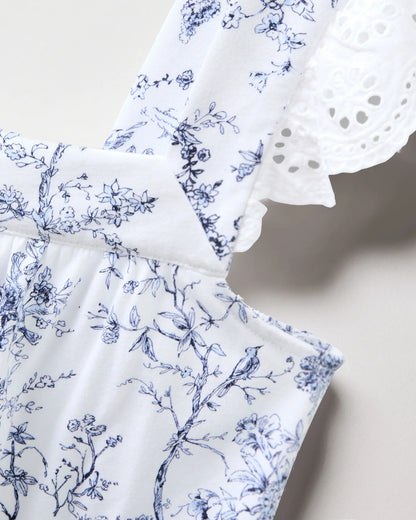 Women's Clara Nightgown in Timeless Toile