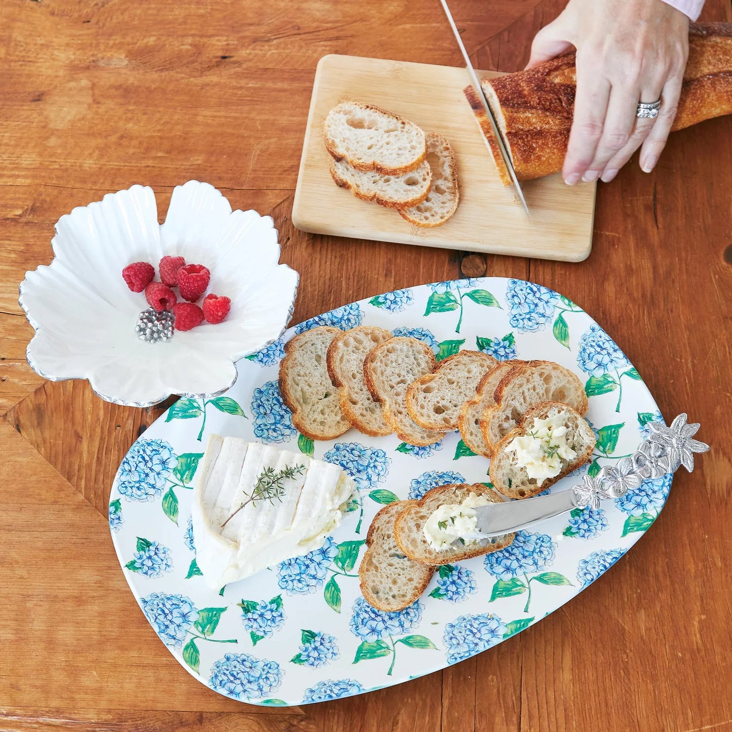 Scattered Hydrangea Platter