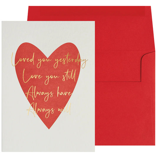 Love you yesterday, Love you still Valentines Card