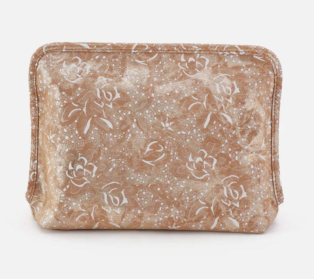 Beauty Large Cosmetic Pouch - Gilded Petals