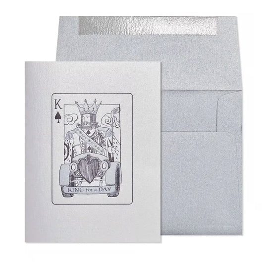 King Playing Fathers Day Card