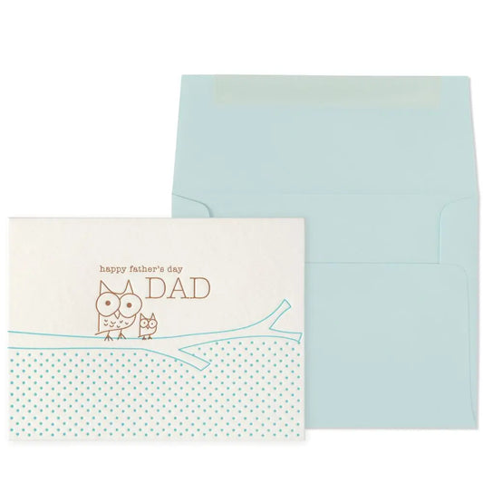 Owl And Kid Fathers Day Card