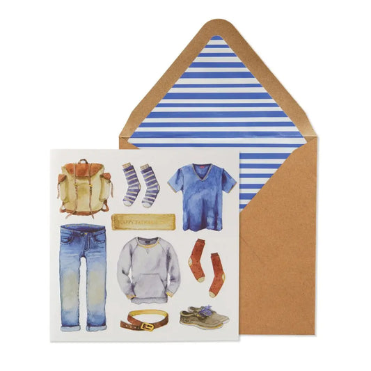 Casual Outfit Fathers Day Card