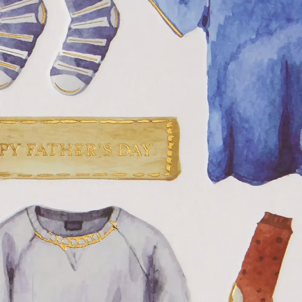 Casual Outfit Fathers Day Card