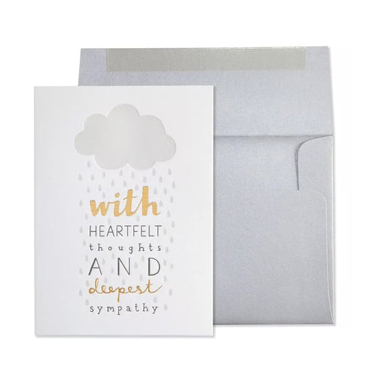 Raindrop Sympathy Card