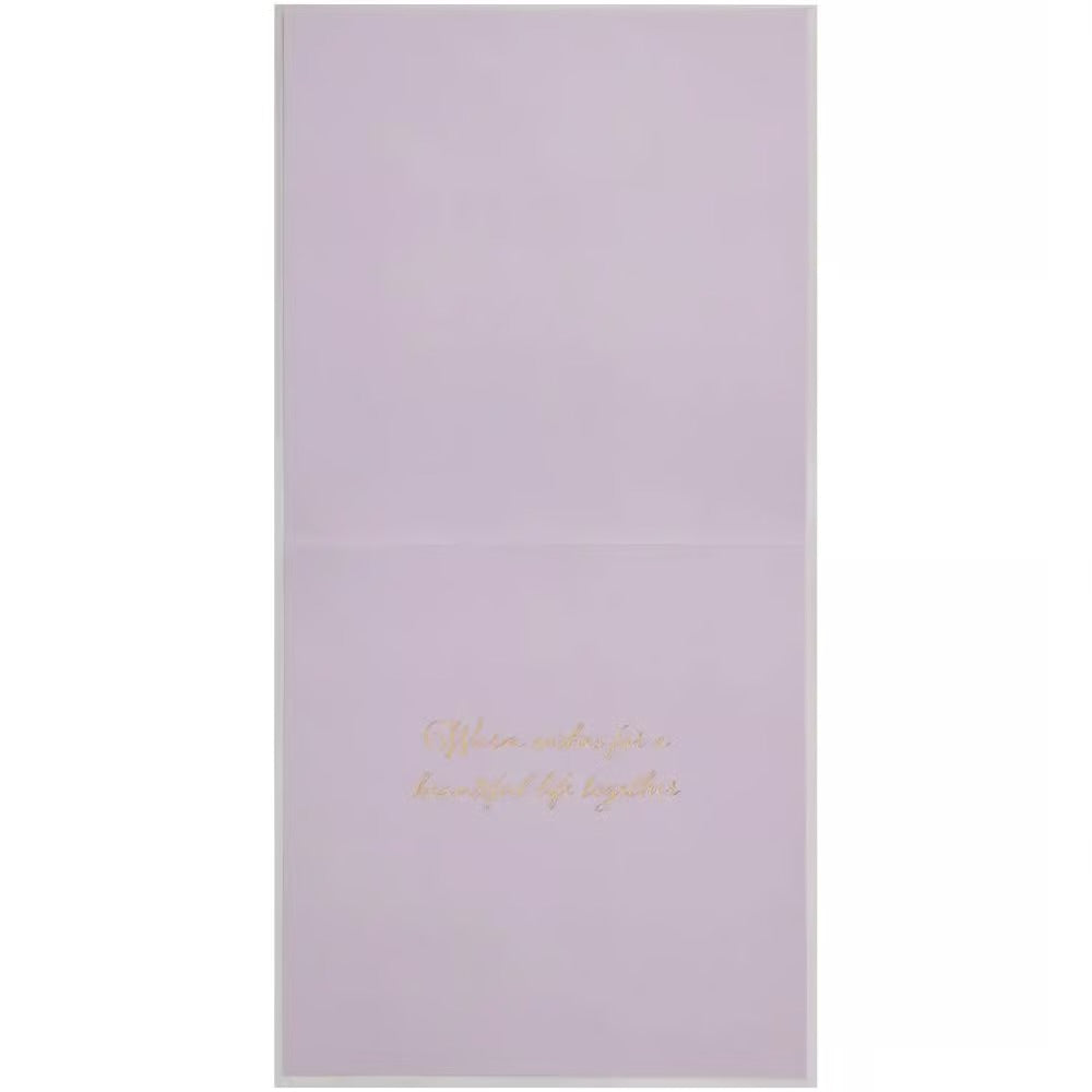 Floral Heart Wedding Card