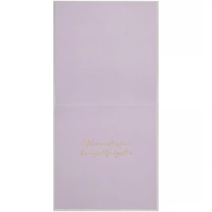 Floral Heart Wedding Card