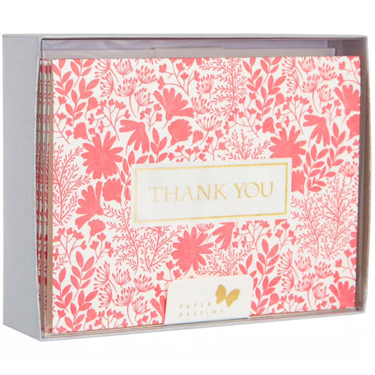 Letter Press Thank You Boxed Notes