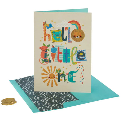 Collage Boy Baby Congrats Card