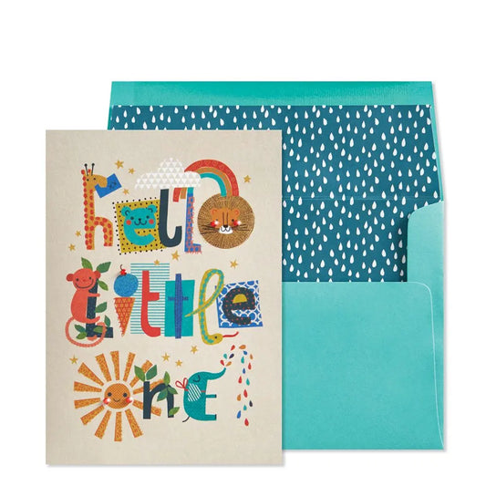 Collage Boy Baby Congrats Card