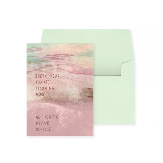 Authentic Brave Whole Birthday Card