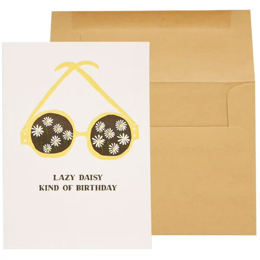 Daisy Sunglasses Birthday Card