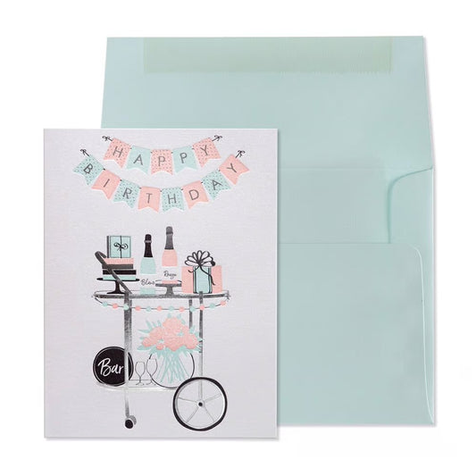 Birthday Bar Cart Birthday Card