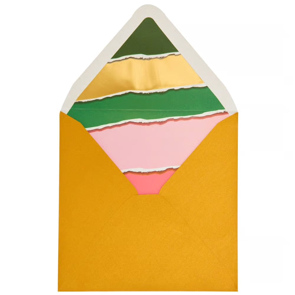 Paper Collage Floral Birthday Card