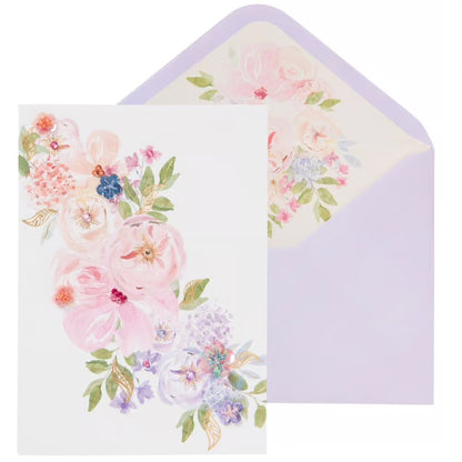 Cascading Florals Blank Card