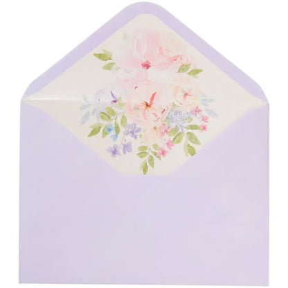 Cascading Florals Blank Card
