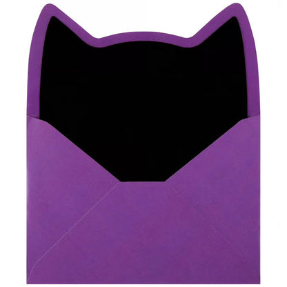 Black Cat Boo Halloween Card