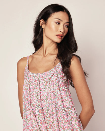 Women's Twill Chloe Nightgown in Fleurs de Rose