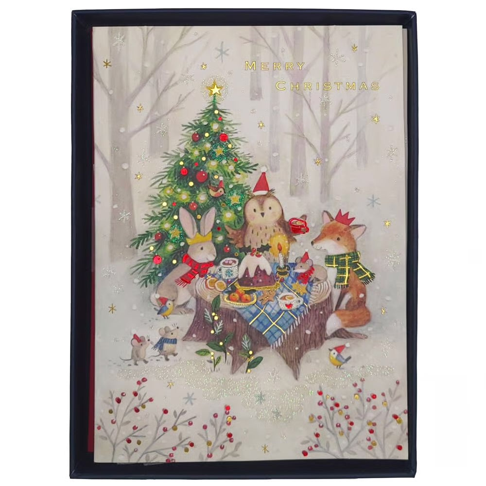 Woodland Christmas Feast Boxed Christmas Cards
