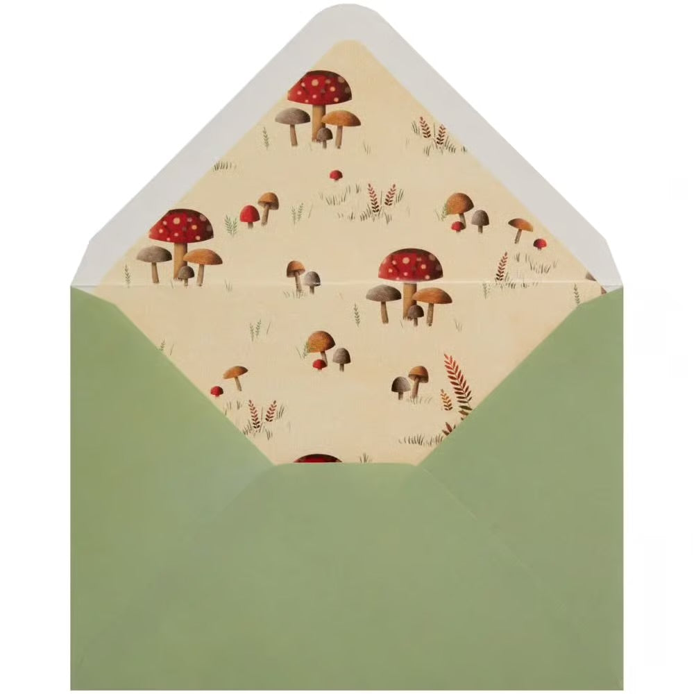 Critter Dinner In Woods Thanksgiving Card