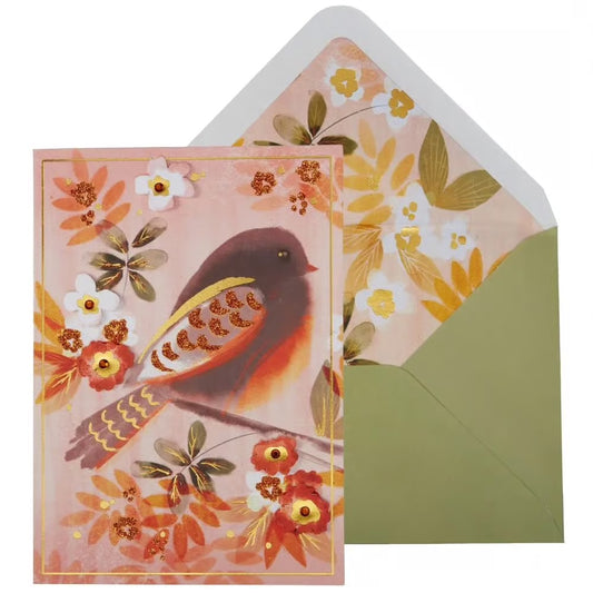 Autumn Bird Thanksgiving Card