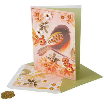 Autumn Bird Thanksgiving Card