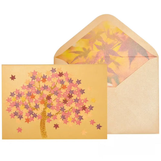 Fall Maple Tree Thanksgiving Card