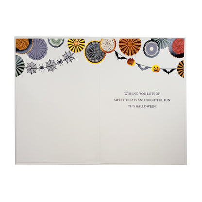 Decorated Front Porch Halloween Card
