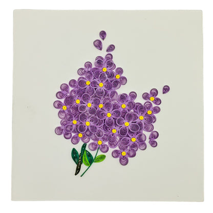 Quilled Purple Bouquet Mother's Day Card