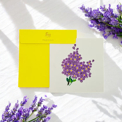 Quilled Purple Bouquet Mother's Day Card