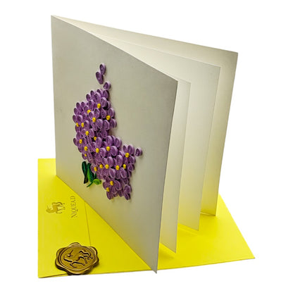 Quilled Purple Bouquet Mother's Day Card