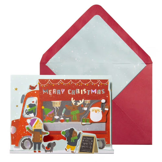 Hot Chocolate Truck Christmas Card