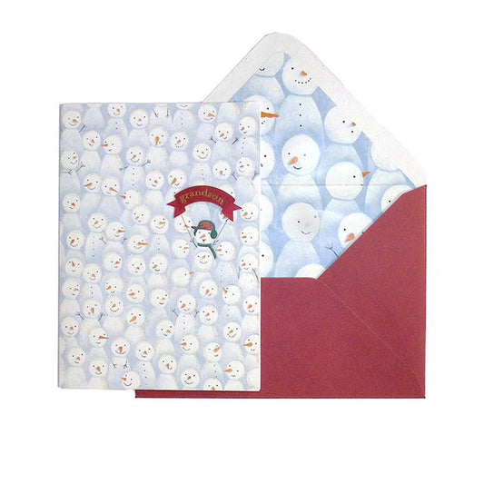Snowman Grandson Christmas Card