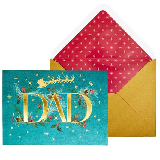 Elegant Dad Type Christmas Card