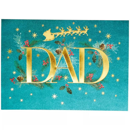 Elegant Dad Type Christmas Card