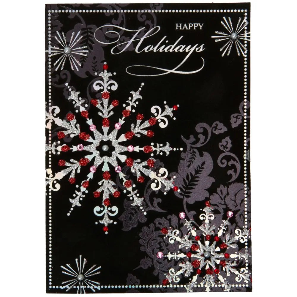 Ornate Snowflakes Christmas Card