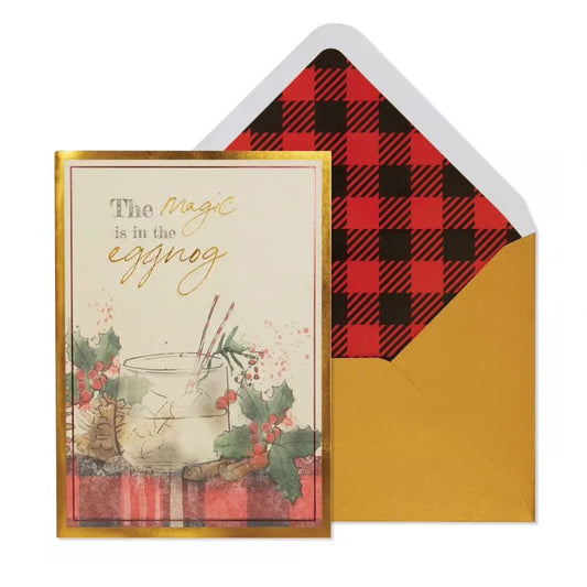 Eggnog Christmas Card