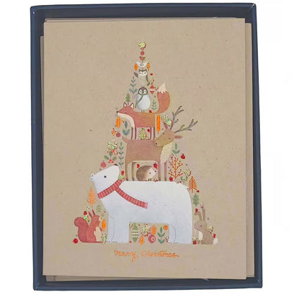 Stack Of Critters Boxed Christmas Cards