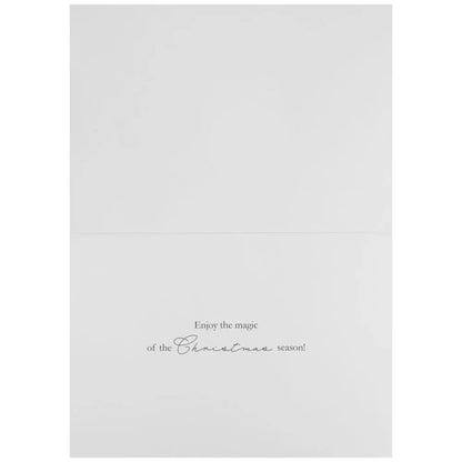 Santa Silhouette Ovr Land 8Ct Boxed Christmas Cards