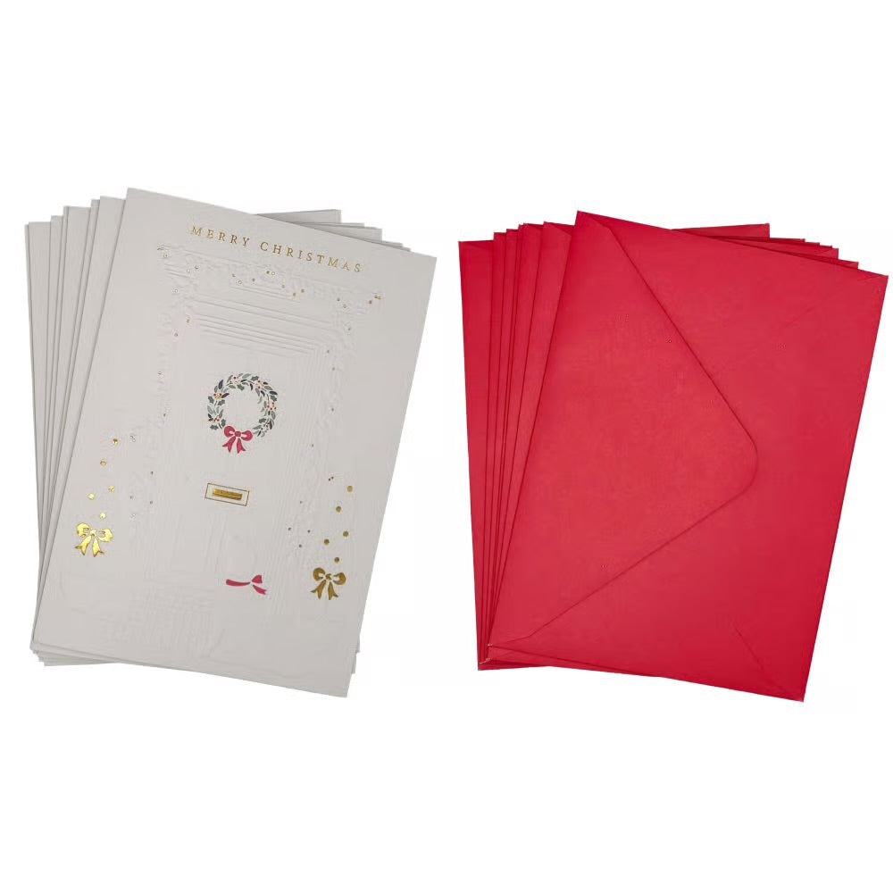 Front Door And Dog 8Ct Boxed Christmas Cards