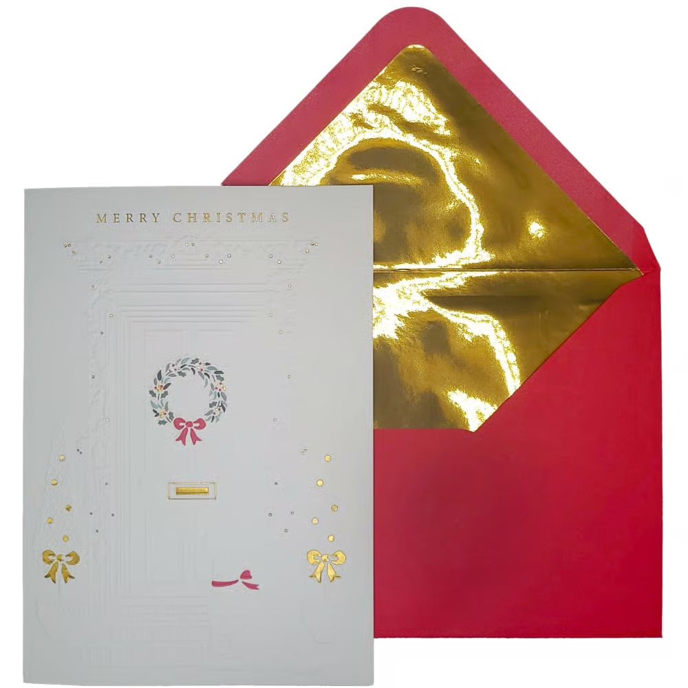 Front Door And Dog 8Ct Boxed Christmas Cards