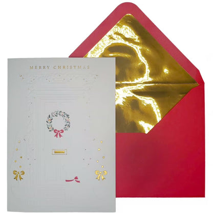 Front Door And Dog 8Ct Boxed Christmas Cards