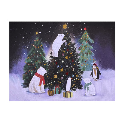 Polar Bears and Penguins 20ct Boxed Christmas Cards